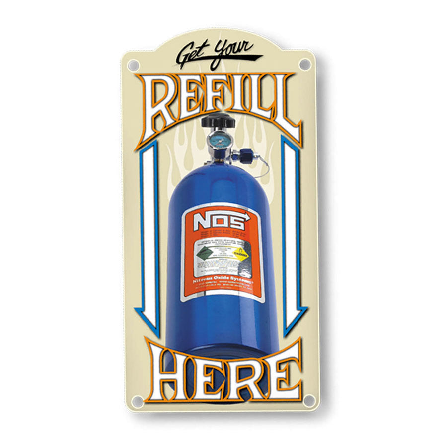 Nitrous Oxide Systems  NOS Refill Metal Sign   NOS19326
