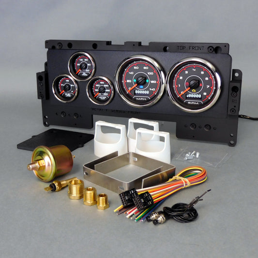 New Vintage Usa Gauge Kit Ford Truck 92-96 F/S CFR Red MPN NVG92001-01 For Ford Fullsize Truck 1992-96