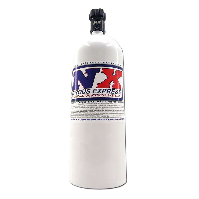 Nitrous Express  15lb. Nitrous Bottle - Std. PF Valve  NXS11150