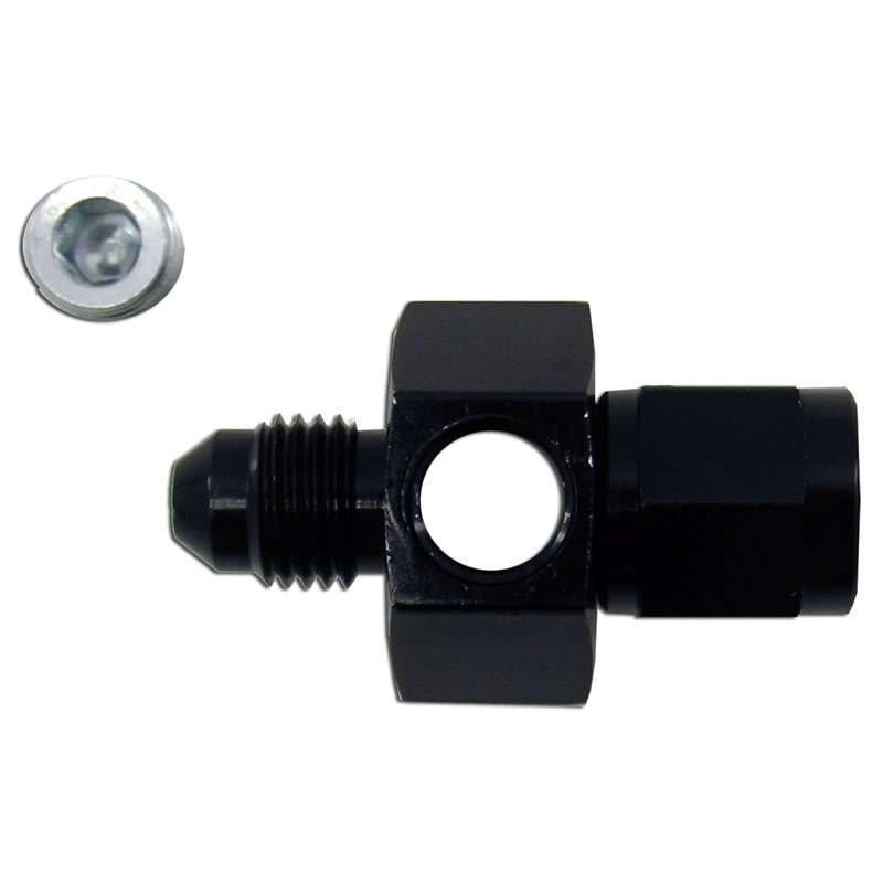 Nitrous Express 6an Swivel Gauge Adapter Fitting - Black MPN NXS15502