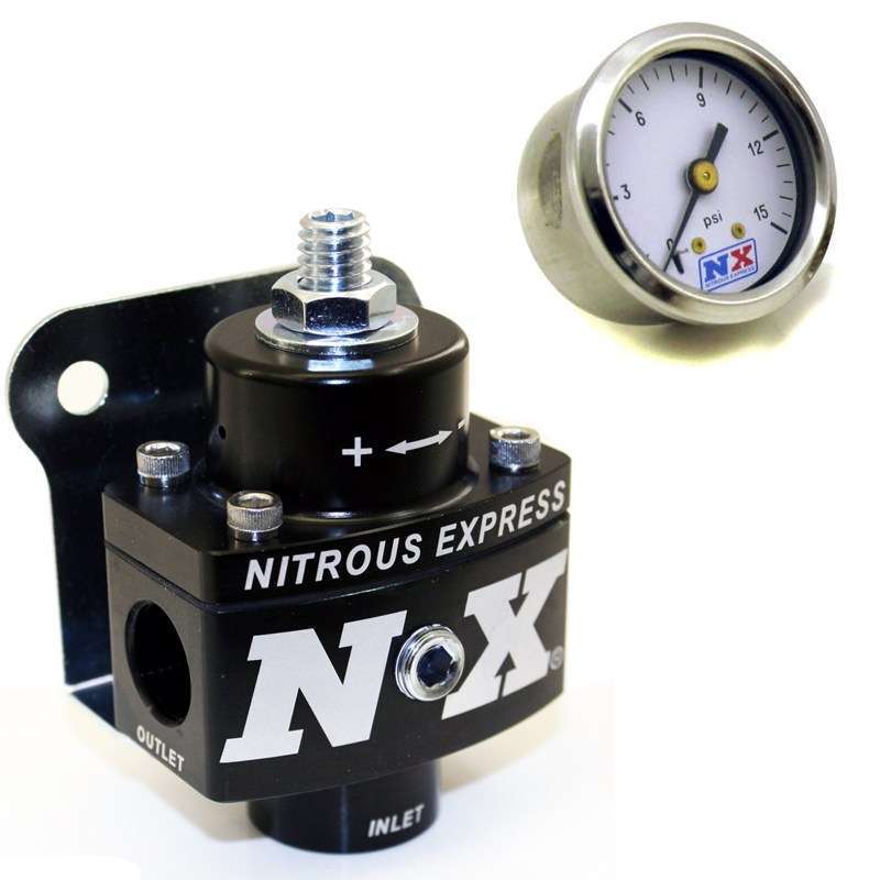 Nitrous Express  Fuel Pressure Regulator Non-Bypass w/Gauge  NXS15952