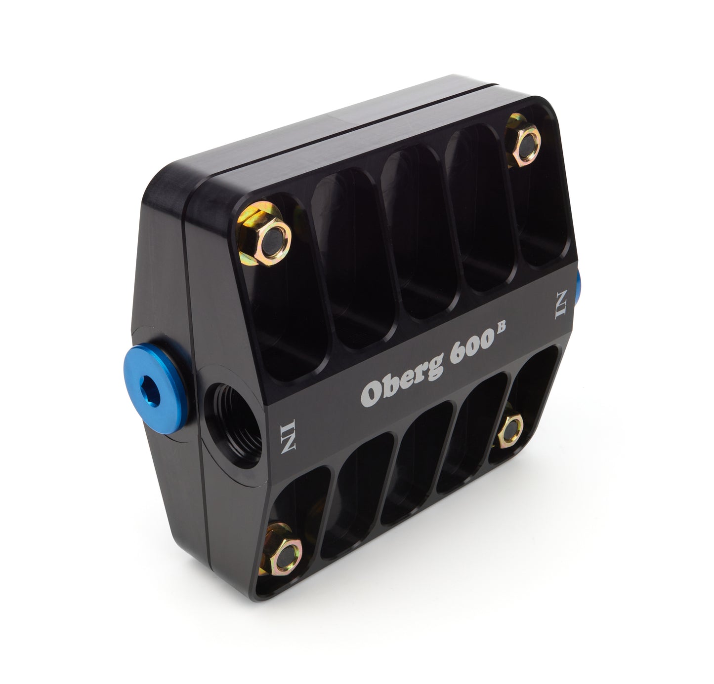 Oberg Filters  6in Billet Filter w/115 Micron Screen - Black  OBE6115-BLK