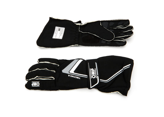 Omp Racing, Inc. Tecnica Gloves Black And White Large MPN OMPIB0-0772-A01-071-L