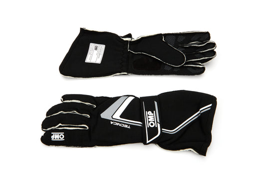 Omp Racing, Inc. Tecnica Gloves Black And White X Large MPN OMPIB0-0772-A01-071-XL