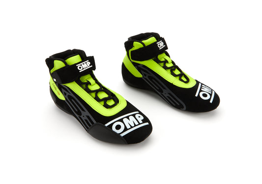 Omp Racing, Inc.  KS-3 Shoes Black And Flo Yellow Size 42  OMPKC0-0826-A01-178-42