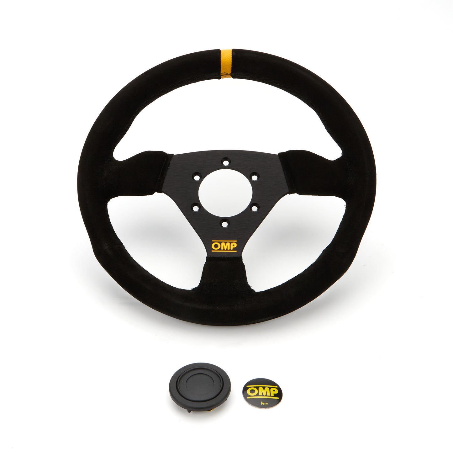 Omp Racing, Inc.  Steering Wheel Trecento Black Suede Leather  OMPOD0-1975-071