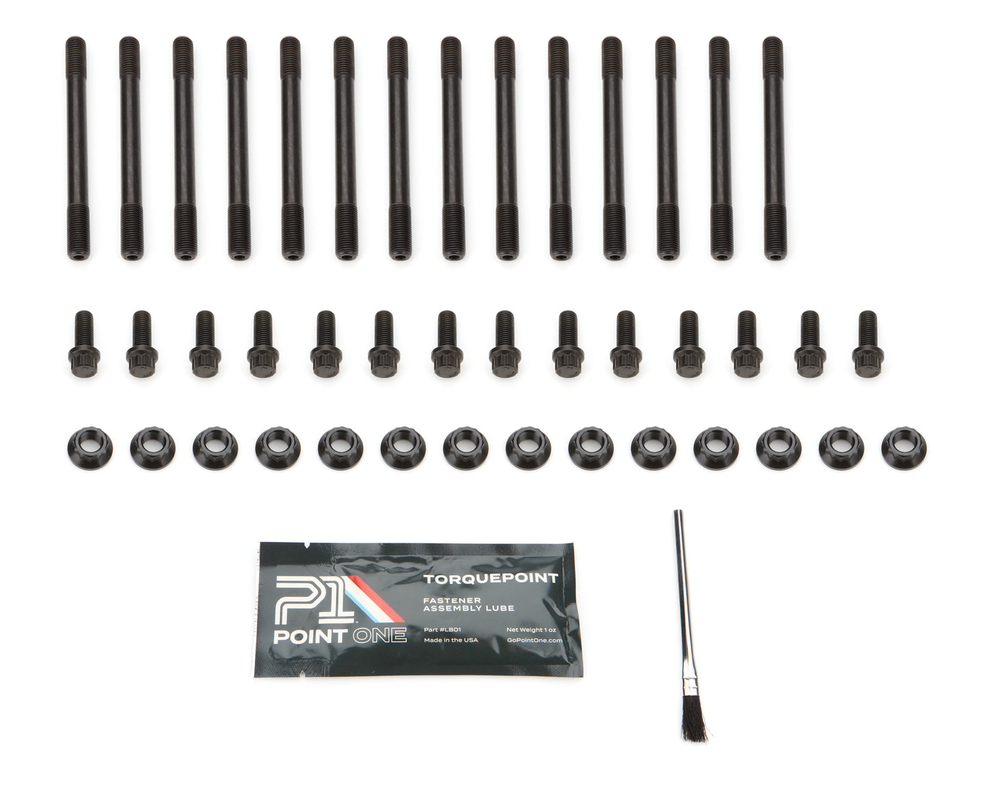 Point One Dodge Cummins Main Stud Kit w/Factory Blk 04-Up MPN P1FK044-M01S For Dodge Cummins