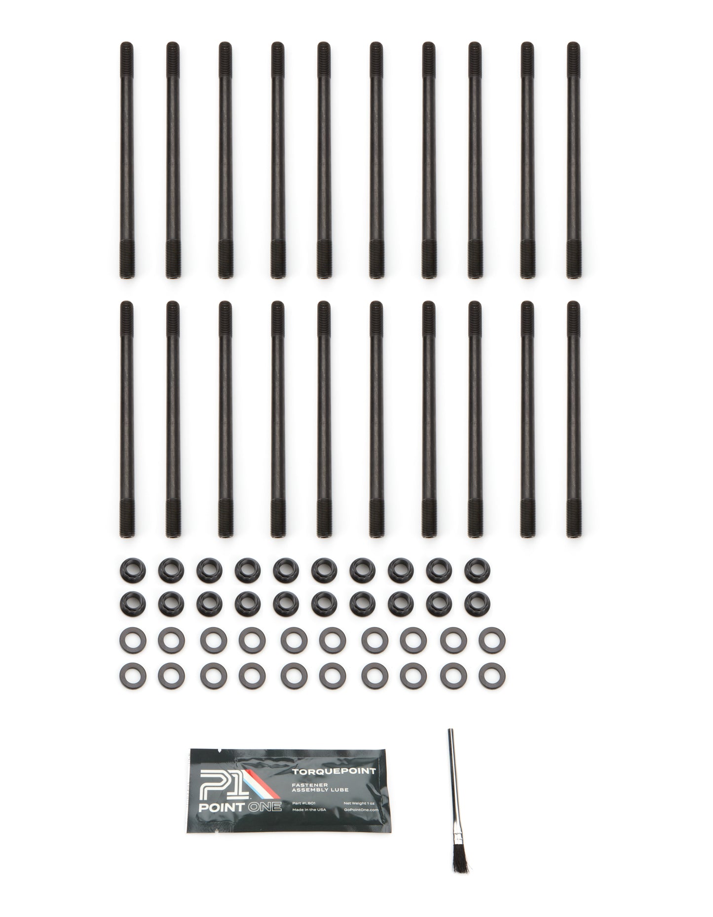 Point One Ford Coyote 12pt Head Stud Kit 5.0L 12mm MPN P1FK062-H01S For Ford Coyote