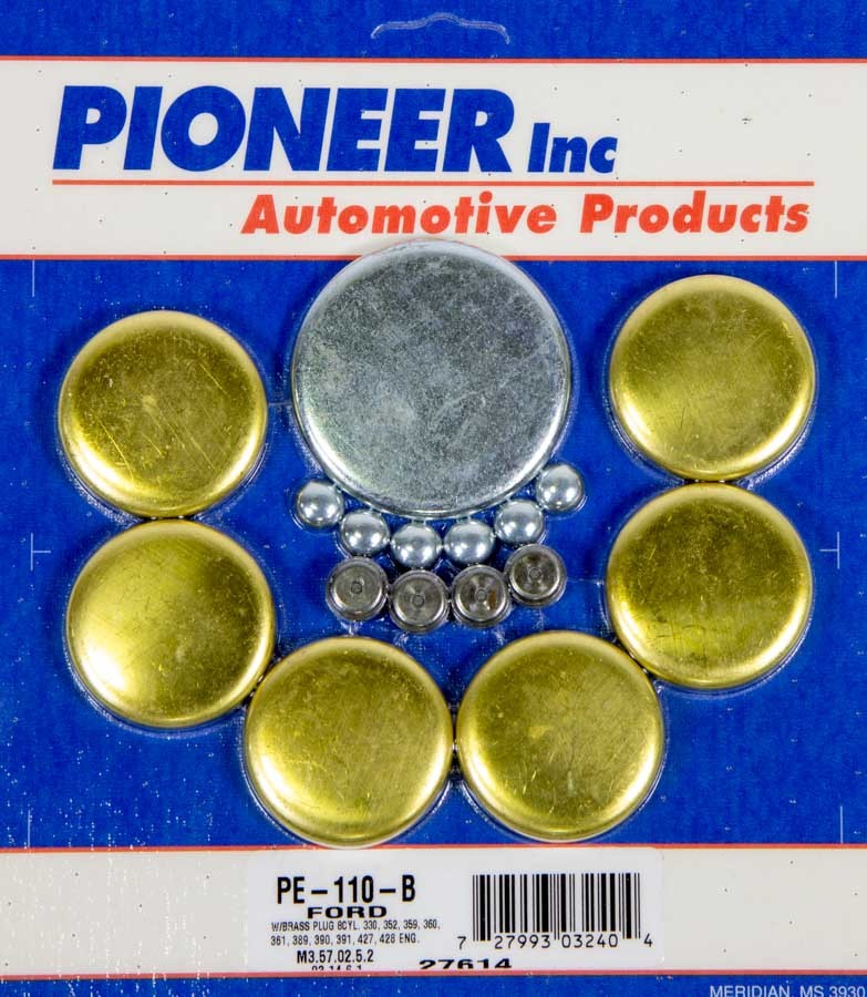 Pioneer 390 Ford Freeze Plug Kit - Brass MPN PIOPE110B For Ford FE-Series