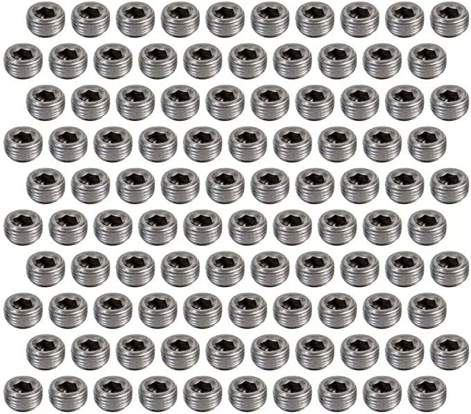 Pioneer 1/2 Pipe Plugs 100pk Hex Socket MPN PIOPP-568-T-100