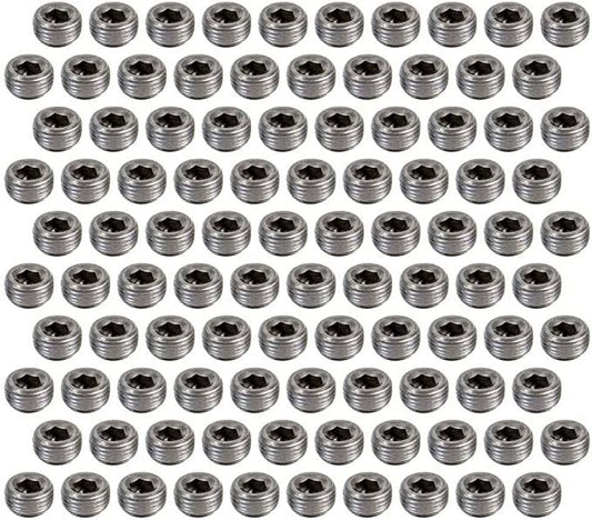 Pioneer 1/2 Pipe Plugs 100pk Hex Socket MPN PIOPP-568-T-100