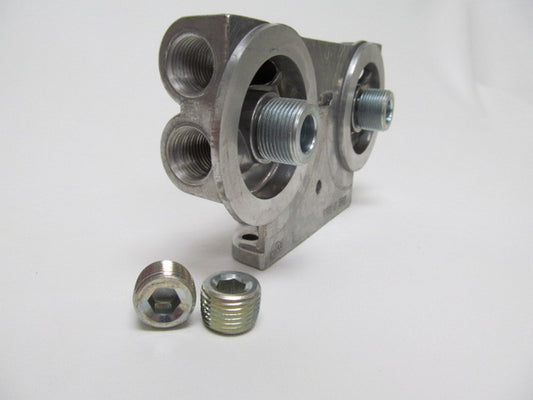 Perma-Cool Dual Oil Filter Mount 1in-16 Thread 1/2in NPT MPN PRM1226
