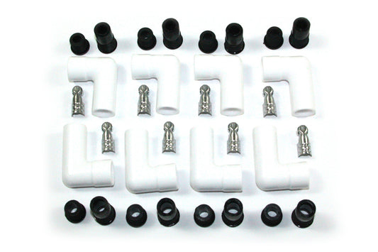 Pertronix Ignition Ceramic Spark Plug Boot Kit 90-Deg 8pk White MPN PRT8501HT-8 Ram