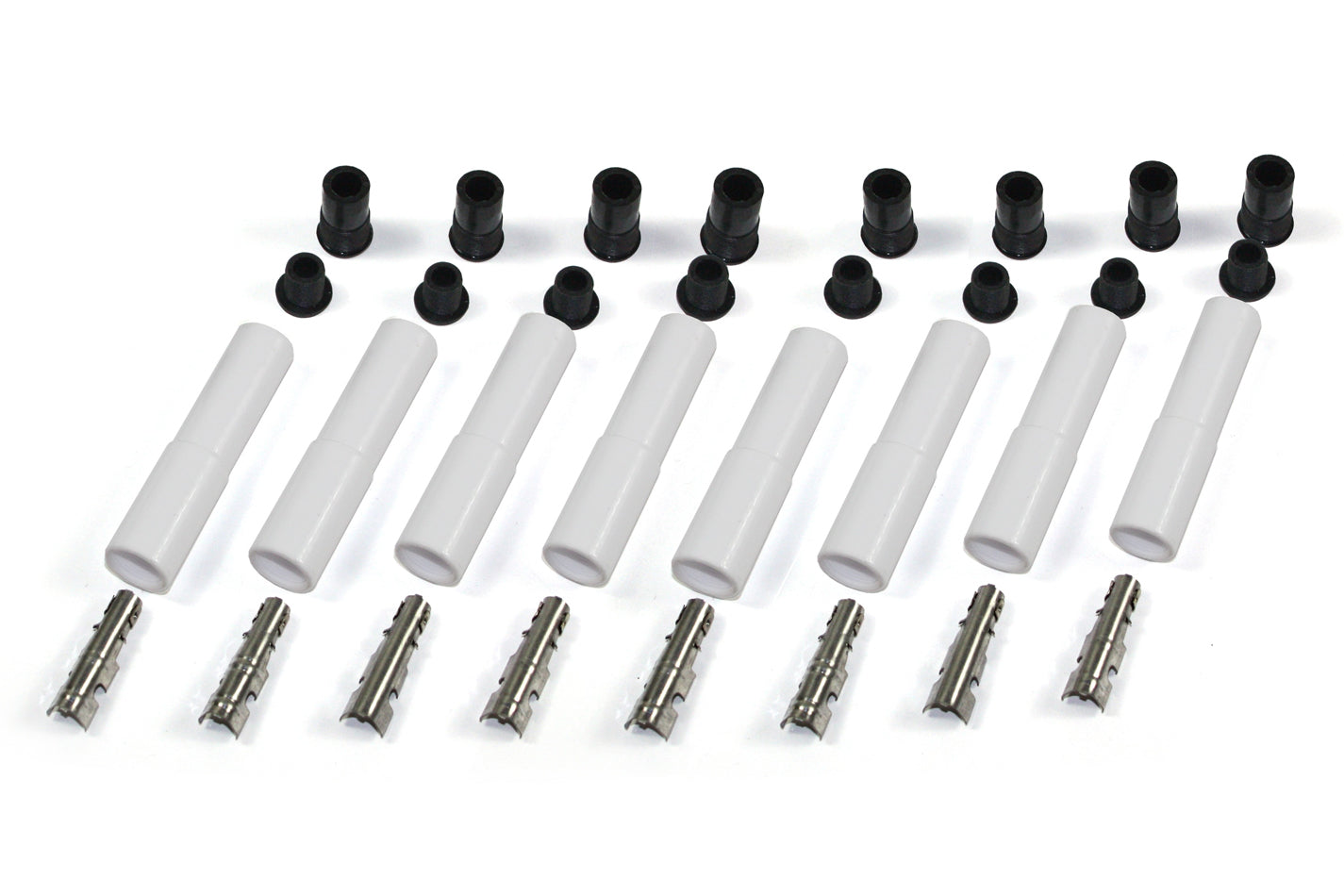 Pertronix Ignition Ceramic Spark Plug Boot Kit Straight 8pk White MPN PRT8502HT-8 Ram