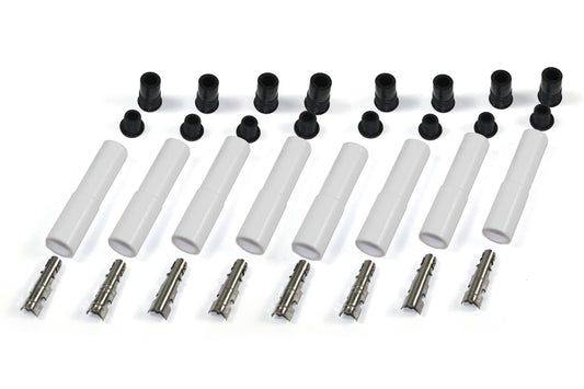 Pertronix Ignition Ceramic Spark Plug Boot Kit Straight 8pk White MPN PRT8502HT-8 Ram