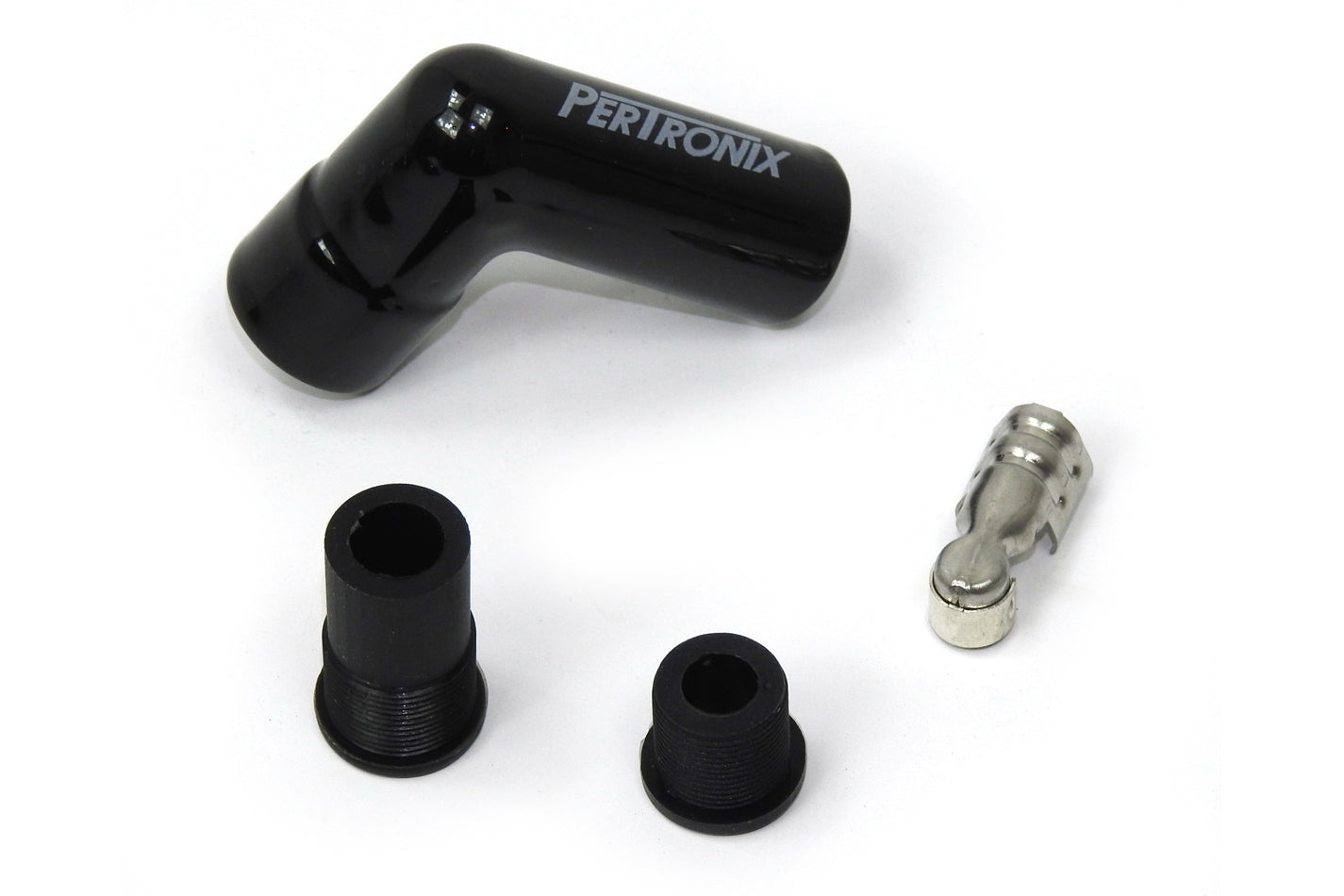 Pertronix Ignition Ceramic Spark Plug Boot Kit 90-Deg 8pk Black MPN PRT8561HT-8 Ram