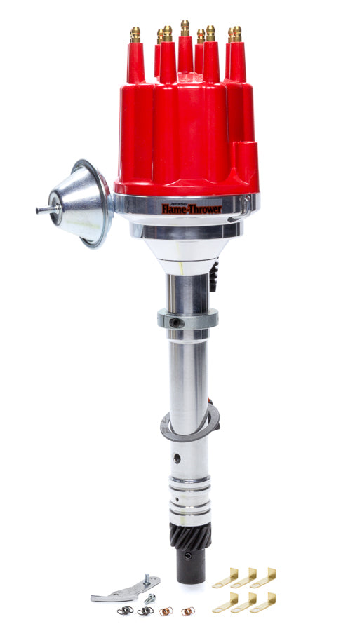 Pertronix Ignition Billet Distributor Chevy V8 - Red Male Cap MPN PRTD305711 For Chevy Pickup