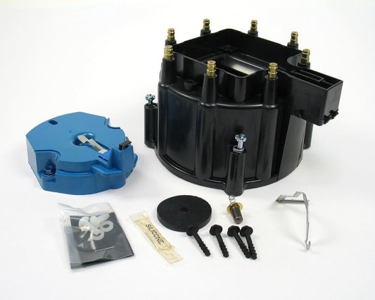 Pertronix Ignition GM V8 Cap & Rotor Kit - Black MPN PRTD4000 For GM