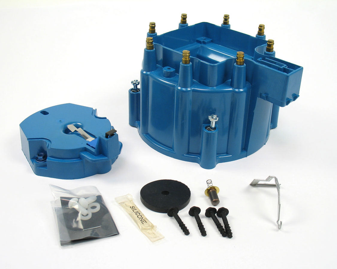 Pertronix Ignition GM V8 Cap & Rotor Kit - Blue MPN PRTD4002 For GM