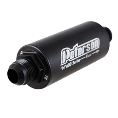 Peterson Fluid  Fuel Filter -8an 100 Micro Black  PTR09-0621