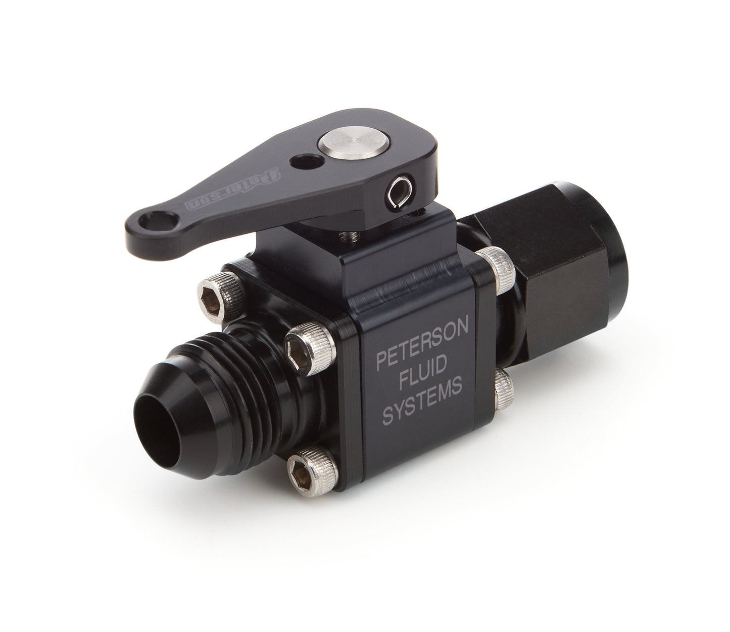Peterson Fluid  Inline Ball Valve 8an Male to 8an Female  PTR09-0923