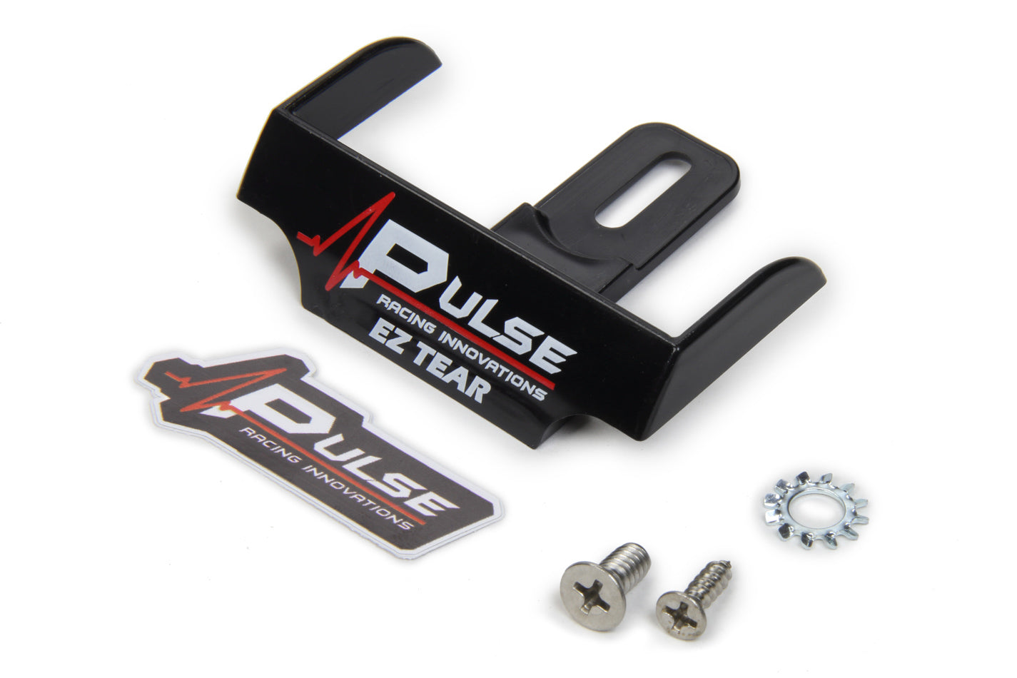 Pulse Racing Innovations  EZ Tear Shield Mounted Black  PULEZTS101BK