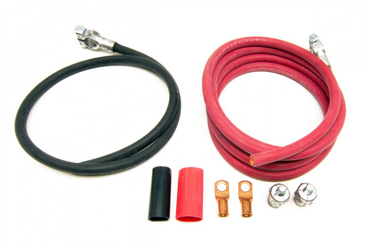 Painless Wiring Red/Black Battery Cables 8ft Red 3ft Black MPN PWI40113