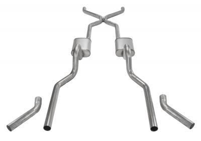Pypes Performance Exhaust 55-57 Chevy 3in Exhaust w/H-Pipe MPN PYPSGC43 For Chevy Fullsize 1955-57