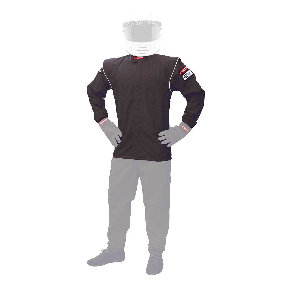 Pyrotect Jacket Junior Large Black SFI-5 MPN PYRJJ200220