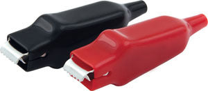 Quickcar Racing Products  Alligator Clamps Red & Black (Pair)  QRP50-435