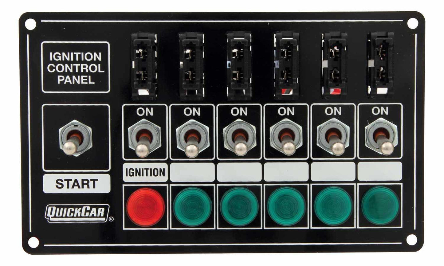 Quickcar Racing Products  Ignition Panel - Extreme Fused w/Lights  QRP50-7164