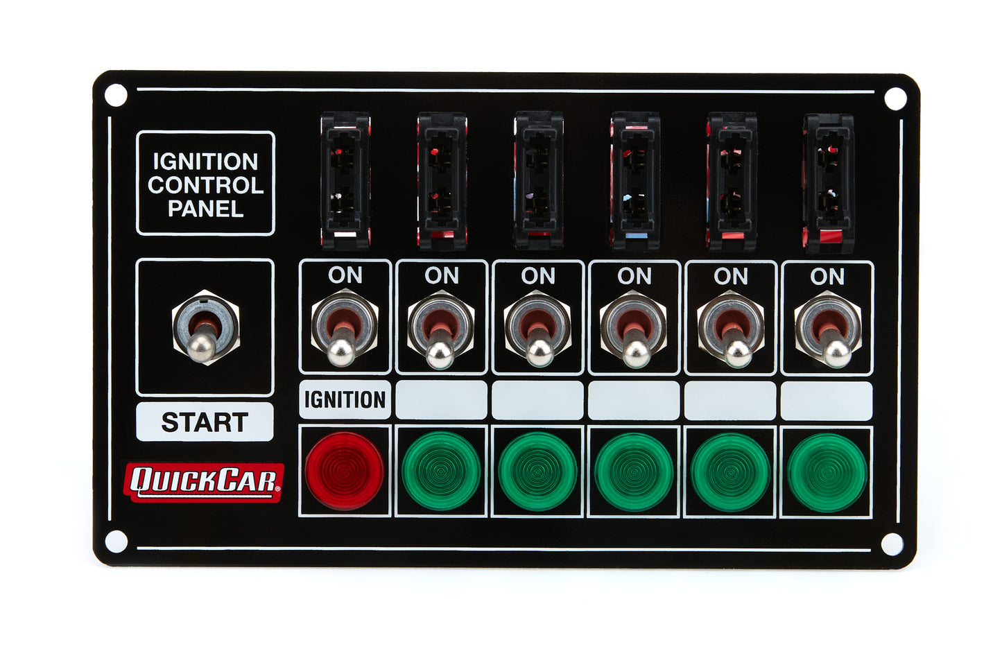 Quickcar Racing Products  Ignition Panel - Extreme Fused w/Lights  QRP50-7164