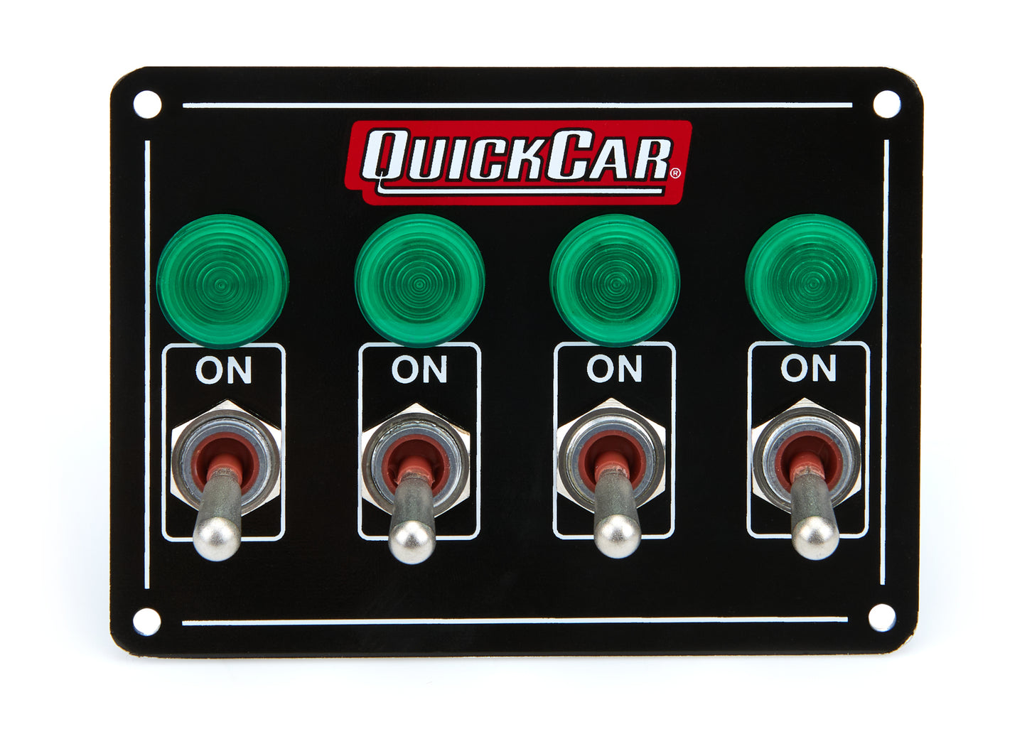 Quickcar Racing Products  Accessory Panel 4 Switch w/Pilot Weatherproof  QRP50-718