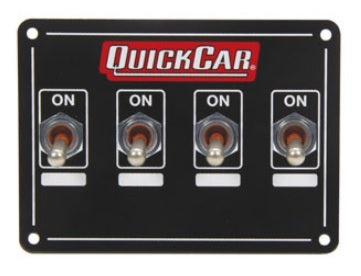Quickcar Racing Products  Accessory Panel 4 Switch Weatherproof  QRP50-719