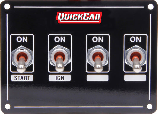 Quickcar Racing Products  Ignition Panel Extreme 4 Switch Dual Ignition  QRP50-7411