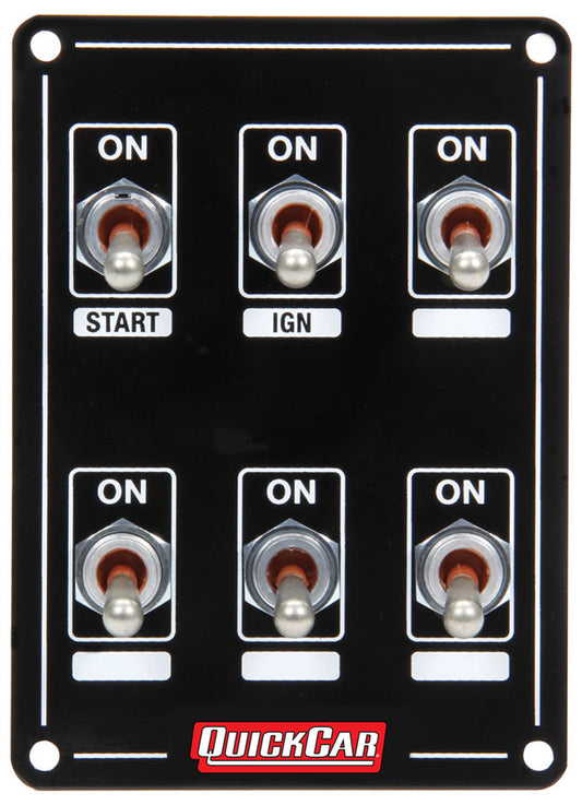 Quickcar Racing Products  Ignition Panel Extreme 6 Switch Single Ignition  QRP50-7631