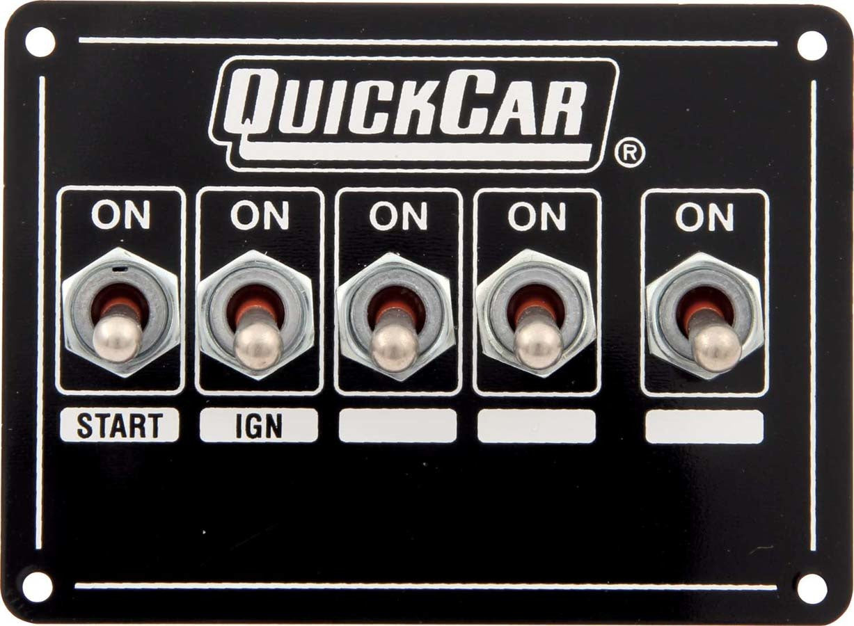 Quickcar Racing Products  Ignition Panel - Single Ing. w/Acc Switches  QRP50-7731