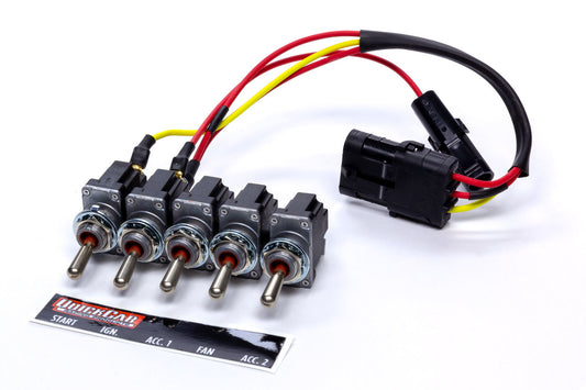 Quickcar Racing Products  Ignition Panel 5 Switch Single Box  QRP50-7739