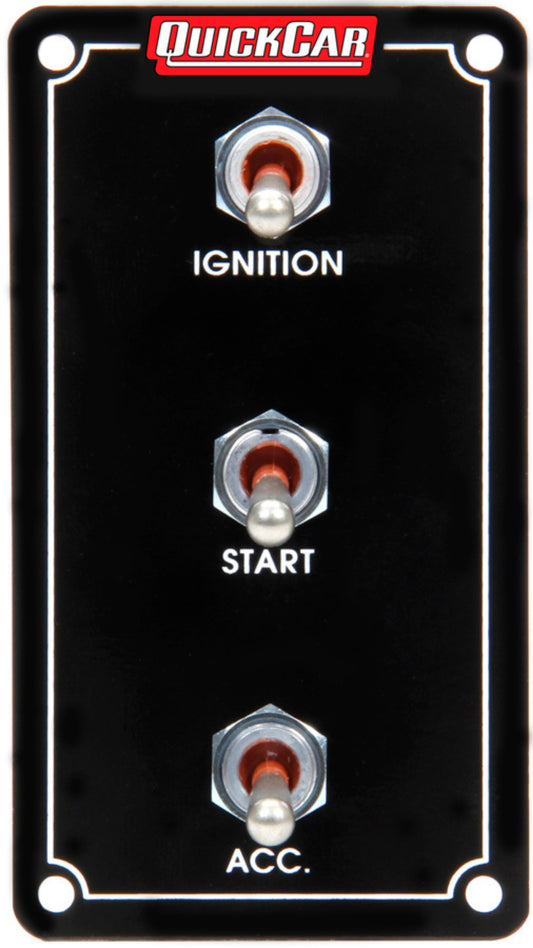 Quickcar Racing Products  Ign. Panel Extreme Vert. 3 Switch Pigtail End  QRP50-790