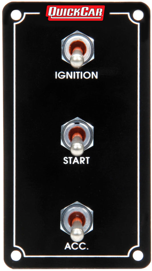 Quickcar Racing Products  Ign. Panel Extreme Vert. 3 Switch Dual Ignition  QRP50-7911