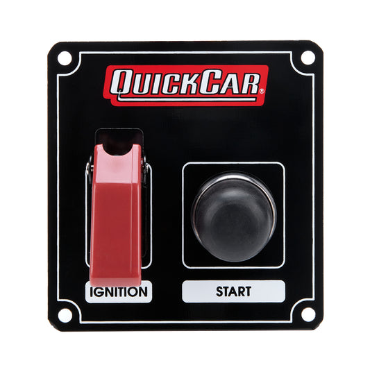 Quickcar Racing Products  Ignition Panel Black w/ Flip Switch  QRP50-803