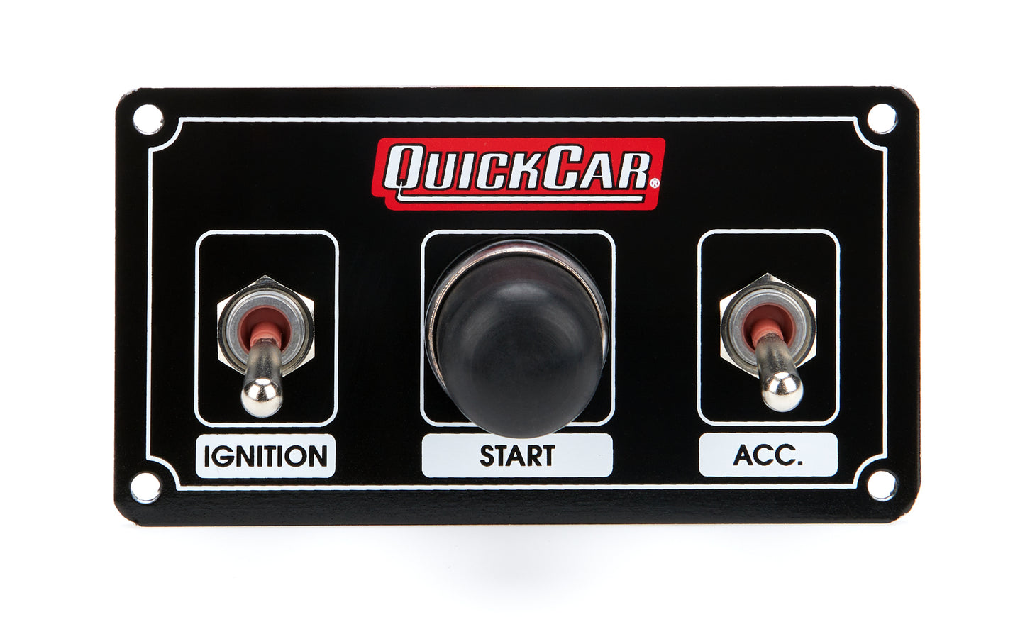 Quickcar Racing Products  Ignition Panel Black w/ Weatherproof Switches  QRP50-820