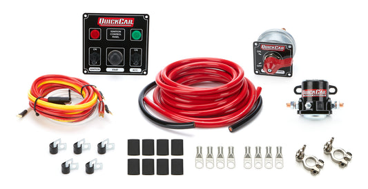 Quickcar Racing Products  Wiring Kit 4 Gauge with Black 50-822 Panel  QRP50-831