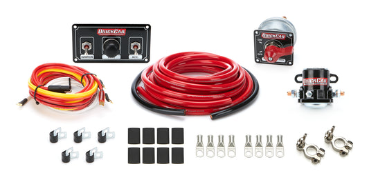 Quickcar Racing Products  Wiring Kit Premium 4 Ga w/Black 50-820 Panel  QRP50-832