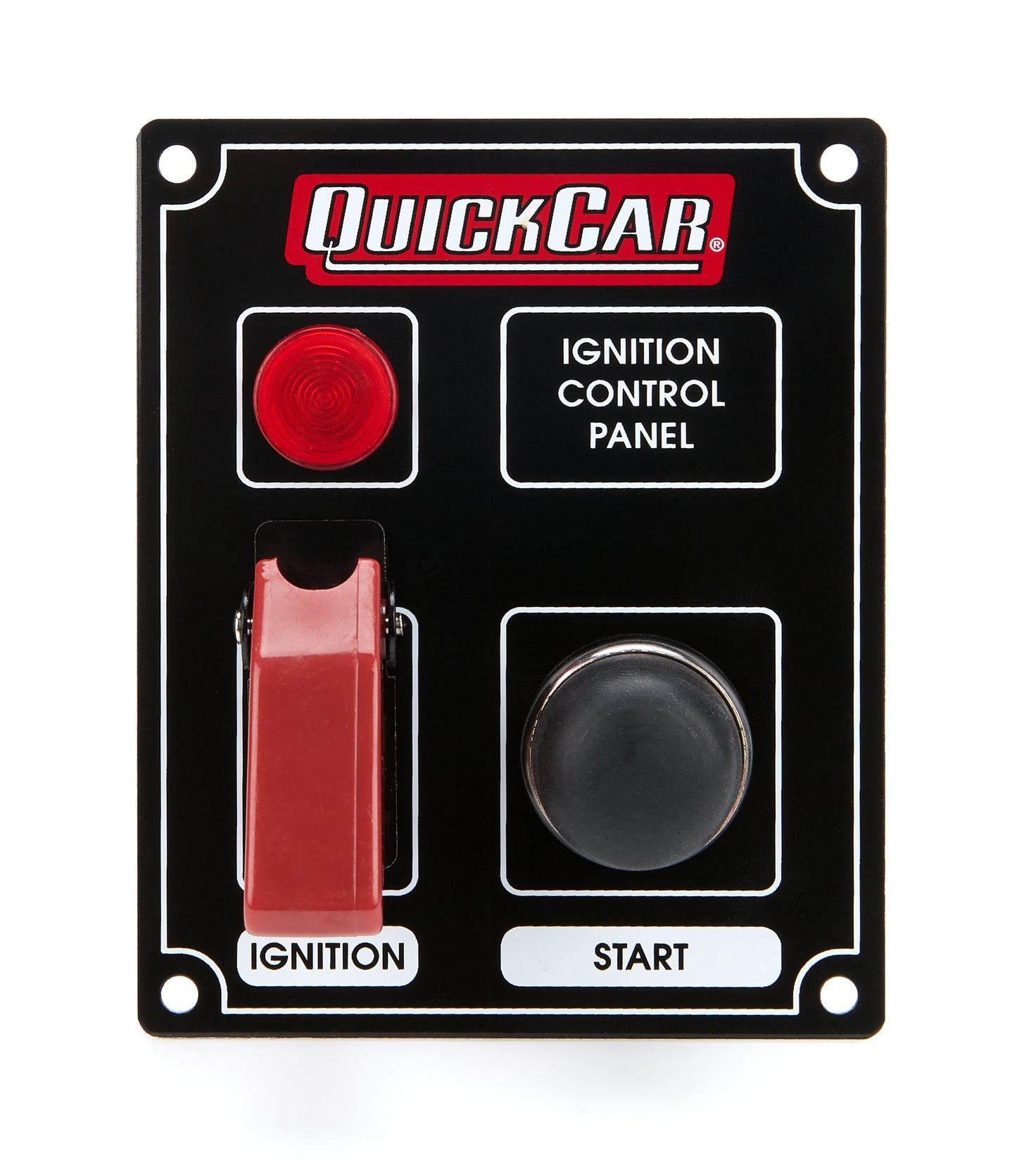 Quickcar Racing Products  Ignition Panel Black w/ Flip Switch & Lights  QRP50-853