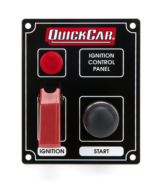 Quickcar Racing Products  Ignition Panel Black w/ Flip Switch & Lights  QRP50-853