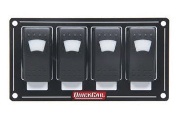 Quickcar Racing Products  Accessory Panel 4 Switch Rocker Lighted  QRP52-717