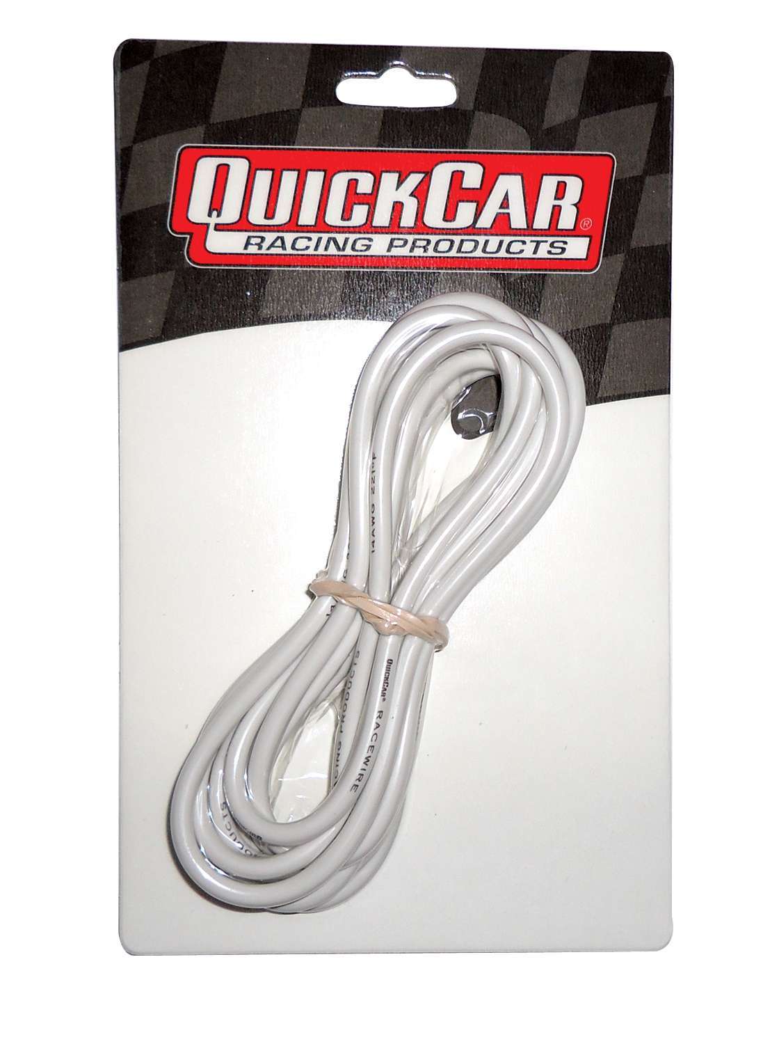 Quickcar Racing Products  Wire 14 Gauge White 10ft   QRP57-2361