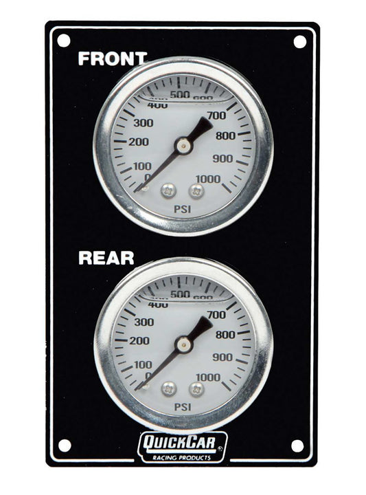 Quickcar Racing Products Mini Brake Bias Gauge Panel Vertical Black MPN QRP61-105
