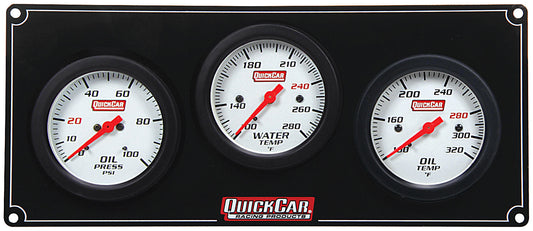 Quickcar Racing Products  3 Gauge Extreme Panel OP/WT/OT  QRP61-7011